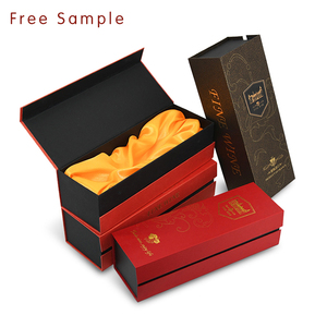 Lipack-caja de embalaje de papel de regalo, Logo personalizado impreso, plegable, magnético, individual, para botella de champán o vino tinto - Product Image 4