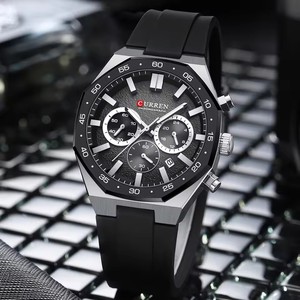Relojes Deportivos CURREN para Hombre, Reloj de Lujo con Fecha Automática, Resistente al Agua, Luminoso, Relojes de Cuarzo AQUANAUT para Hombre, Reloj Hombre 8489 - Product Image 2