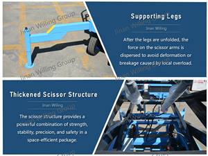 Platform Kerja Udara Hidrolik Mobile <span class=keywords><strong>Scissor</strong></span> <span class=keywords><strong>Lift</strong></span> Opsional yang Dapat Diperpanjang dan Stabil - Product Image 5