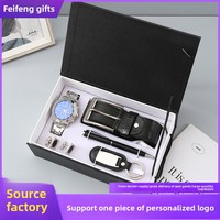 Coffret Cadeau d'Affaires Personnalisé pour Homme : Montre, Ceinture, Portefeuille – Édition Premium pour la Fête des Pères – Modèle M2870