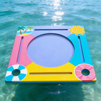 Table de jeu de Mahjong et de Poker pour 4 joueurs, jaune vif, en EVA, avec porte-boissons, support pour tuiles et tapis de Mahjong