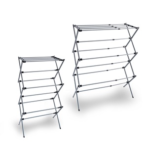 Tendedero <span class=keywords><strong>de</strong></span> <span class=keywords><strong>Ropa</strong></span> Plegable <span class=keywords><strong>de</strong></span> Metal Ligero Tipo Acordeón para Exteriores, para Hogar, Balcón y Viajes - Product Image 4