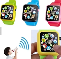Enfants jouet éducatif montre-bracelet intelligente multifonction apprentissage écran tactile jeux antistress amusant Gadgets nouveauté jouets (vert)