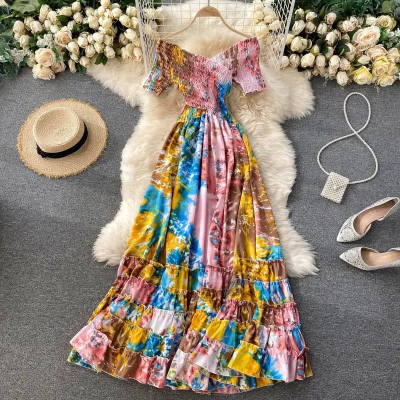 여름 저렴한 기타 할인 여성 의류 부티크 여성 드레스 도매