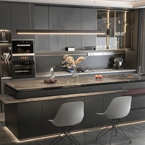 Meubles de <span class=keywords><strong>cuisine</strong></span> Prima Modern Slim Shaker Style, armoires de <span class=keywords><strong>cuisine</strong></span> en bois massif à cadre étroit avec plan de travail en quartz - Product Image 4