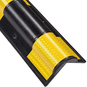 Protection d'angle en caoutchouc réfléchissant pour entrepôts, parkings, garages et murs, type colonne carrée - Product Image 6