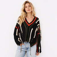 Robe pull en maille côtelée ivoire pour femme, manches longues, plissée, longueur midi, col en V, automne-hiver, personnalisable, OEM, vente en gros