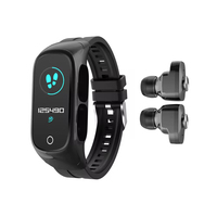 Reloj Inteligente OEM con Pantalla Táctil, Correa de Silicona, Auriculares TWS BT con Control Remoto, Resistente al Agua IPX-6, Carga Magnética, Unisex