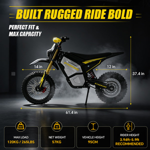 Moto électrique haute vitesse SYKERUNS <span class=keywords><strong>X5</strong></span> 2600W, entrepôt américain, <span class=keywords><strong>E</strong></span>-moto tout-terrain 48V 21 Ah, Enduro Pit Bike pour adultes - Product Image 5
