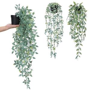 Huaien <span class=keywords><strong>Fleur</strong></span> de Datura Artificielle Suspendue et Vigne d'Eucalyptus Vert Décoration de la Maison pour la Fête des Mères et la Saint-Valentin - Product Image 5