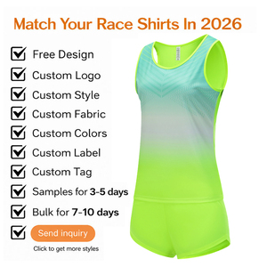 Uniforme de Running Personalizado para Equipo, Jersey sin Mangas de Secado Rápido para Maratón, Ropa Deportiva para Competiciones de Clubes de Atletismo, para Hombres y Mujeres - Product Image 5