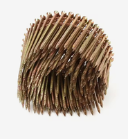 Clous en bobine pour palettes, zinc jaune, haute qualité, collés en bande, pour pistolet à clous pneumatique