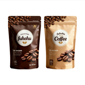 Food Packaging Customized 250g 500g Foil Coffee Bean <b>Bags</b> Design Print Zipper <b>Lock</b> Stan up Pouch - Product Image 5