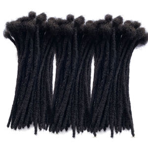 Extensions de <span class=keywords><strong>dreadlocks</strong></span> 100 % faites à la main en cheveux vierges Remy pour femmes/hommes, cheveux brésiliens, sans nœuds, peuvent être bouclées et décolorées - Product Image 4