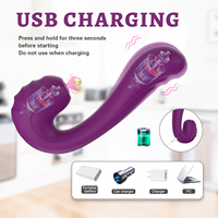 Ylove Lebensmittelechtes Flüssigsilikon IPX6 Hautfreundliches Material 10 Vibrations- & Saugmodi Vibrator Einführbares Sexspielzeug für Frauen OEM