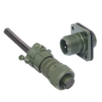 Connecteur d'aviation circulaire mâle et femelle Mil-C-5015-10S, raccord fileté MS3102A, prise MS3106A, prise de câble droite et angulaire