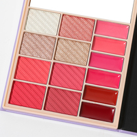 Fard à paupières minéral haute pigmentation, pailleté satiné, lumineux, duo-chrome, fini éclatant, 34 couleurs, 30g, palette Dark Light