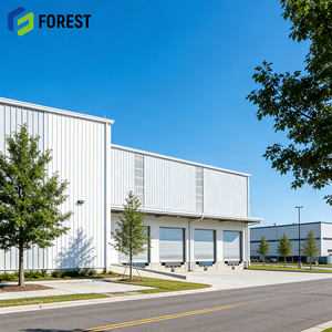 โรงงานโครงสร้างเหล็กและโกดังสำเร็จรูป ติดตั้งง่าย พร้อมเคลือบป้องกัน ฝ้าเพดานสูง แข็งแรงทนทาน - Product Image 1