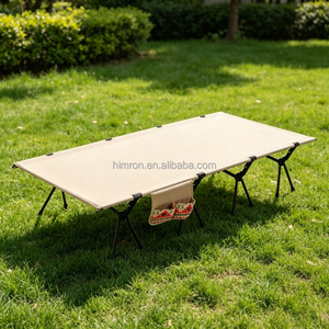 <span class=keywords><strong>Lit</strong></span> de camping pliable réglable en aluminium et tissu Oxford léger et portable pour adultes - Product Image 3