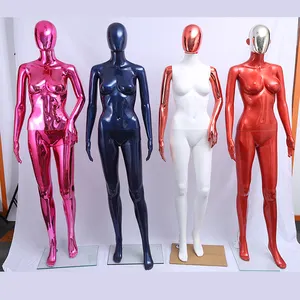 New product full body gold chrome mannequins female mannequin dress model