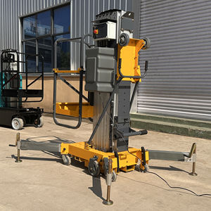 Piattaforma di Lavoro Aerea Verticale Idraulica Monocolonna Portatile in Lega di Alluminio, Capacità 150kg, Altezza 6-12m - Product Image 4