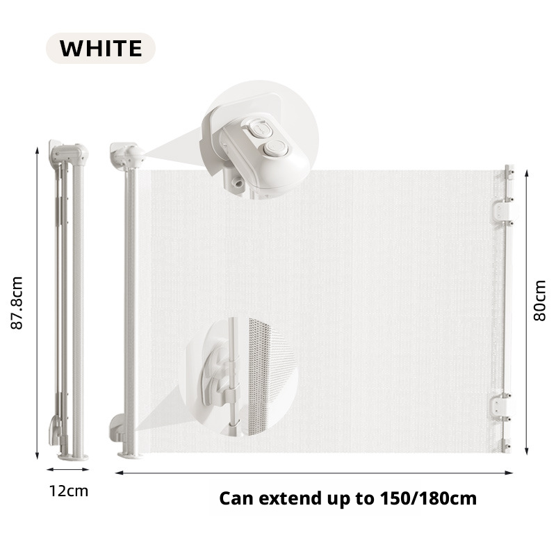 Modèle à double verrouillage avec tige de traction en métal blanc