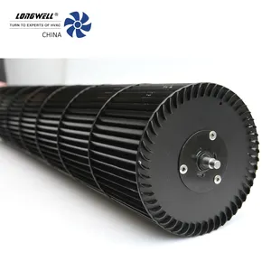 Ventilador de fluxo transversal de alumínio, alta velocidade, grande volume de ar, ventilador tangencial, impelente