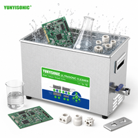 Limpiador Ultrasónico Eléctrico de Laboratorio de Sobremesa de 68 kHz y 4.5 L con Modo de Pulso y Pantalla de Corriente para Cristalería, Cuvetas y Material de Laboratorio