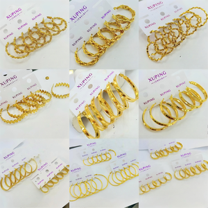 XUPING Wholesale Lot Hoop <strong>Earrings</strong> Gold Color Twisted <strong>Chunky</strong> Hoop <strong>Earrings</strong> Women Bold Statement Jewelry <strong>Earrings</strong> - Product Image 6