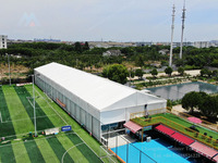 Tente extérieure robuste avec structure en aluminium, économique, pour terrains de basketball, chapiteau pour événements sportifs