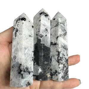 Varita de cristal tallada y grabada de amatista natural y cuarzo rosa, con punta de diamante, para la escuela, piedras curativas, artesanías, regalos, tendencia de moda - Product Image 4