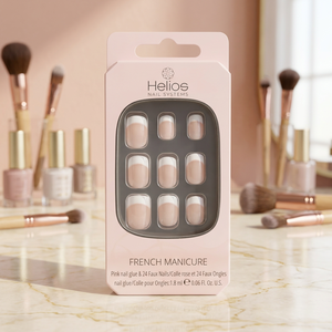 Uñas Acrílicas Postizas Ovaladas Color Nude para Manicura Francesa, Reutilizables con Pegamento, Largas para Aplicación en Dedos FD0014 - Product Image 2