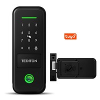 Meilleure vente transfrontalière : Serrure intelligente WiFi en alliage d'aluminium pour appartement avec gestion à distance via application et déverrouillage par empreinte digitale