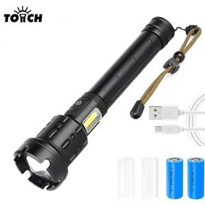 Mạnh mẽ không thấm nước Zoomable Sạc <span class=keywords><strong>Led</strong></span> đèn pin 3 chế độ Tactical <span class=keywords><strong>LED</strong></span> Torch <span class=keywords><strong>Led</strong></span> đèn pin cho cắm trại ngoài trời - Product Image 6