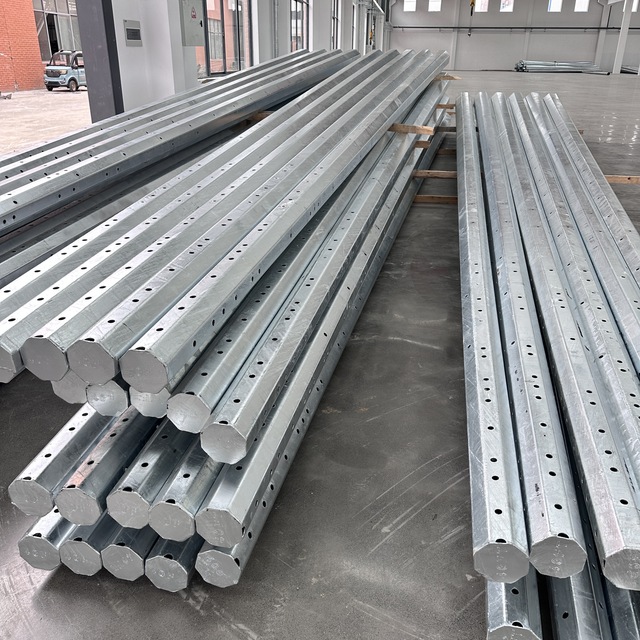 Hot Dip Galvanized Steel Utility Pole Factory for Electrical Power Distribution and Transmission Line Support Applications