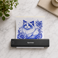 Imprimante à pochoirs de tatouage portable A4 Xprinter P84 pour les artistes tatoueurs