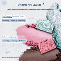 Flower Knows Nouvelle Collection Snow Ballet Palette de fards à paupières en poudre six couleurs gaufrées, soyeux satiné, waterproof 6,5g