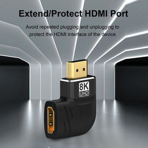 อะแดปเตอร์ HDMI2.1 8K 90/270องศา48 Gbps ตัวผู้กับตัวเมีย A136ที่ใช้ได้กับแล็ปท็อปโทรศัพท์มือถือ8K <span class=keywords><strong>60Hz</strong></span> <span class=keywords><strong>4K</strong></span> 120Hz HDTV - Product Image 4