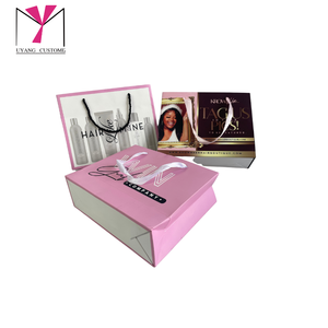Bolsas de regalo de papel de lujo personalizadas con asas de cinta para empaques reutilizables de marcas de cosméticos - Product Image 2