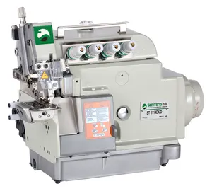 ST- 5114EX/D Industrial Sewing Machine Direct Drive Cylinder Bed 4 Thread Overlock Sewing Machine