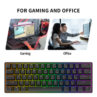 Clavier mécanique 84 touches, 61 touches, Royal Kludge RK61 RK818, clavier de jeu pour ordinateur portable, clavier 60%, Teclado Clavier case RK 61, directement de l'usine