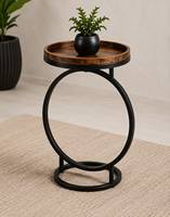 Table d'appoint ronde moderne pour salon, chambre, canapé, coin détente et mobilier de maison contemporain