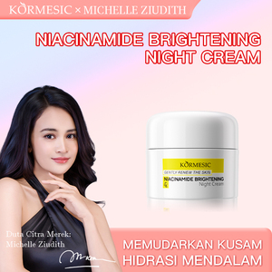 KORMESIC Crema Facial con Niacinamida 10g Certificada por Bpom, Crema de Noche Iluminadora para Todo Tipo de Piel, Blanqueadora e Hidratante - Product Image 2