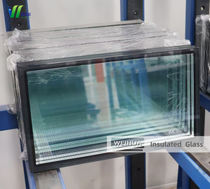 Systèmes de murs-rideaux en verre IGU à double <span class=keywords><strong>vitrage</strong></span> de fabrication chinoise, fenêtres isolées insonorisées à faible émissivité pour bâtiments industriels et supermarchés - Product Image 6