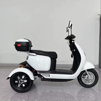 Scooter de mobilité pour cyclomoteur électrique 2000W 1000W 72V 35Ah Cruiser Raincover Roof Pizza Food Delivery Adults Close Type Motorcycle