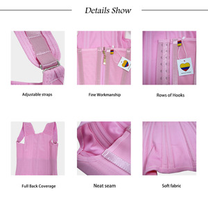 Faja Reductora de Cintura Transpirable de Alta Compresión con 13 Varillas de Acero, Material de Spandex/Nailon, Color Rosa, 2026 - Product Image 2