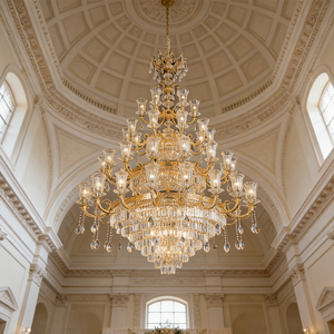 कस्टम बड़े आधुनिक ग्लास/क्रिस्टल चंडेलियर की शादी के नेतृत्व वाली चांडेलियर रोशनी इटैलियन चांडेलियन झूमर - Product Image 3