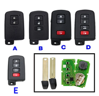 Version Améliorée Xhorse VVDI XM38 Clé Intelligente XSTO01EN Télécommande 8A 4D 4A BA Puce pour Toyota Lexus Compatible avec Key Tool Max Pro