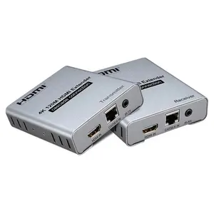 4K 30Hz 120M HDMI Extender melalui satu Cat5e/Cat6 RJ45 pemancar Ethernet penerima satu untuk banyak Mode dengan koneksi Cascade