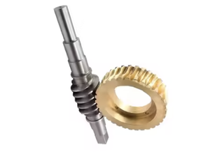 Engrenage à vis sans fin double en laiton et acier inoxydable usiné avec précision pour applications industrielles de machines-outils – Prix le plus bas - Product Image 2